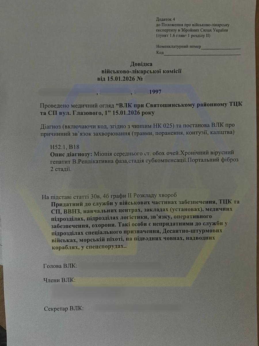 ОТРИМАЛИ ВЛК ПРО ПРИДАТНІСТЬ ДО ТИЛОВИХ ПІДРОЗДІЛІВ
